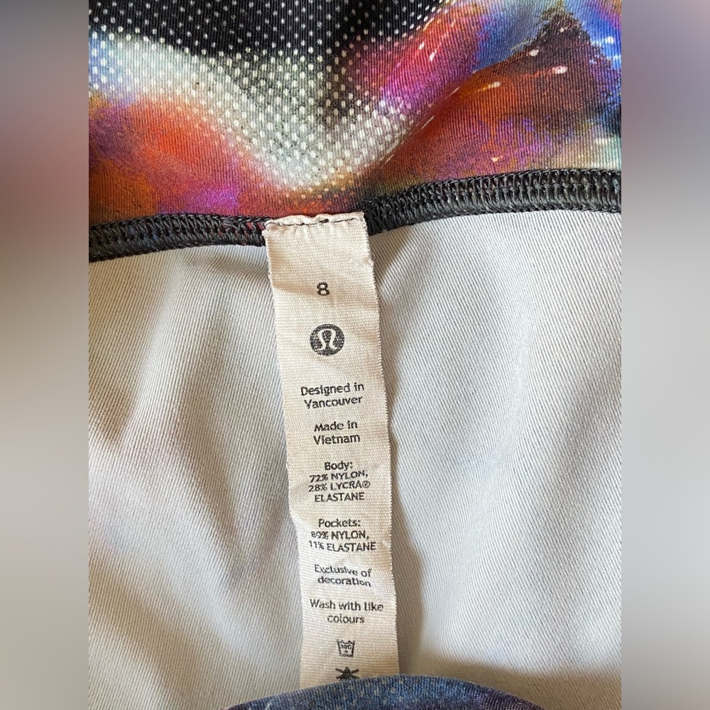 Lululemon Power Thru High-Rise Tight 25" in Hyper Drift Multi ~ Size 8 - Picture 10 of 11